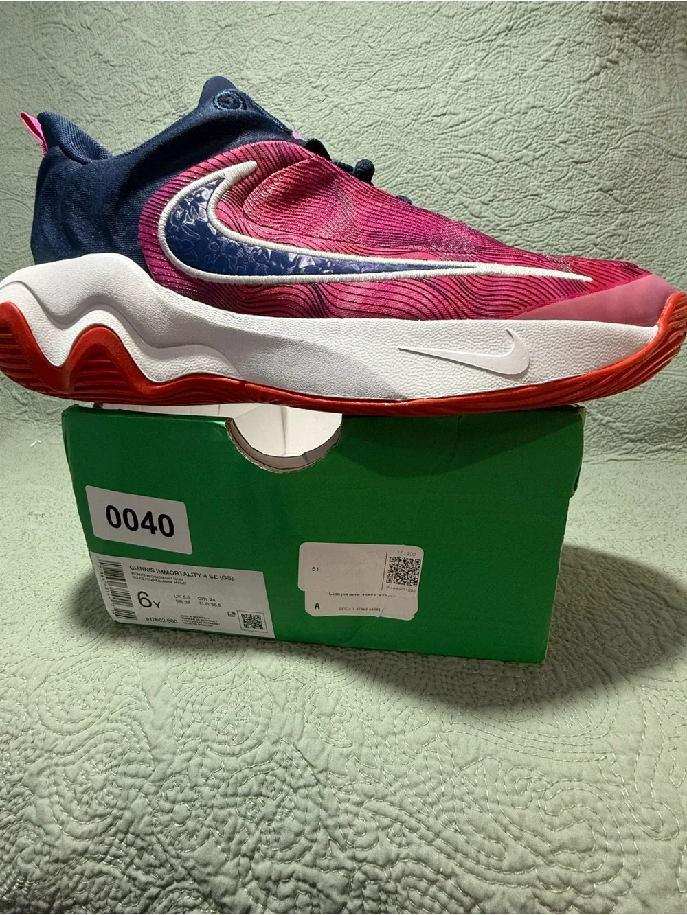 Nike Giannis Immortality 4 SE Size 6 Youth